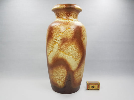 Vintage SCHEURICH KERAMIK Fat Lava Vase with HARO Decor 291 38 West German Pottery 1970S