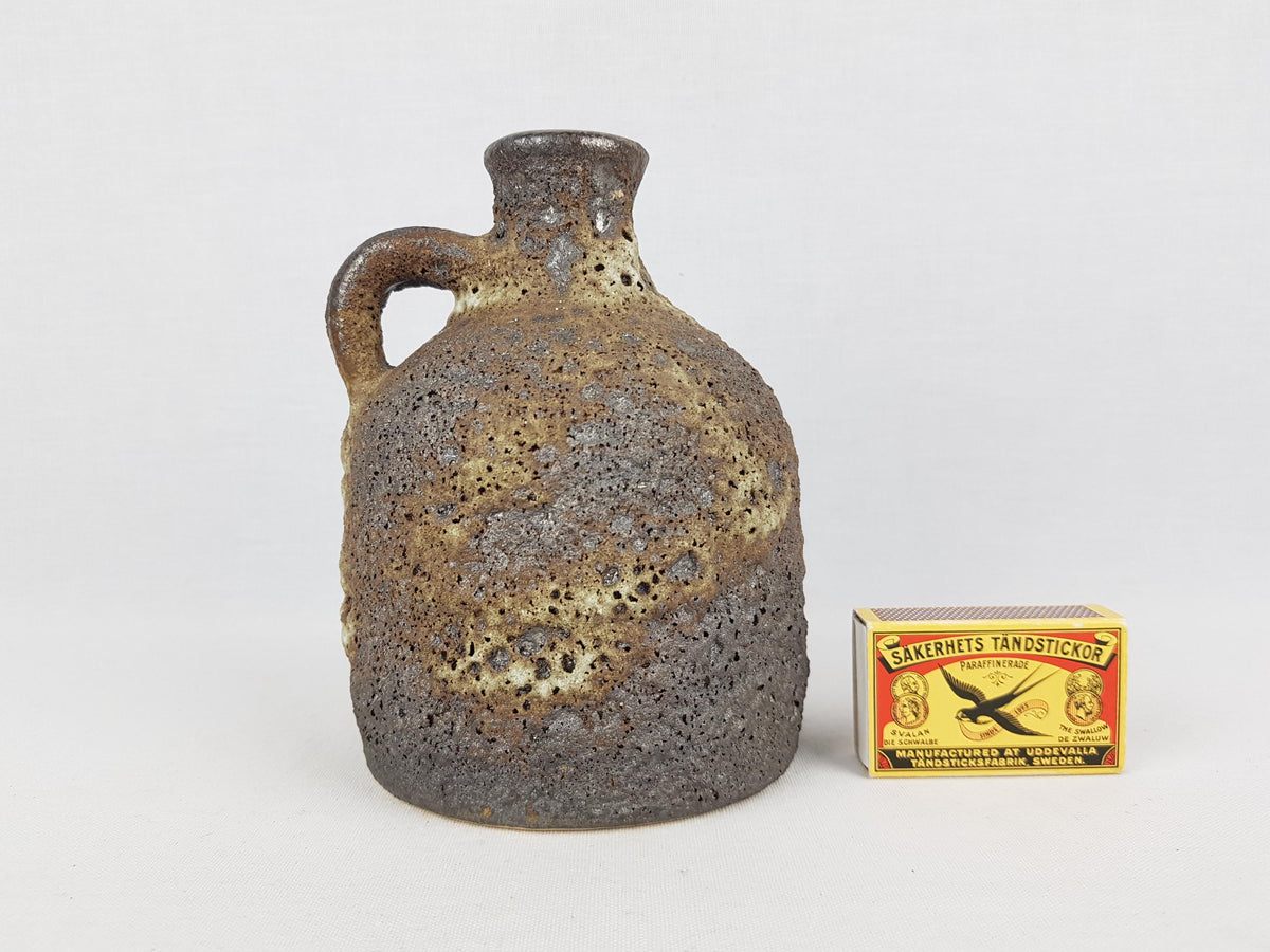 Vintage JOPEKO KERAMIK Handled Fat Lava Vase with Paris Decor 615 15 West German Pottery 1970s