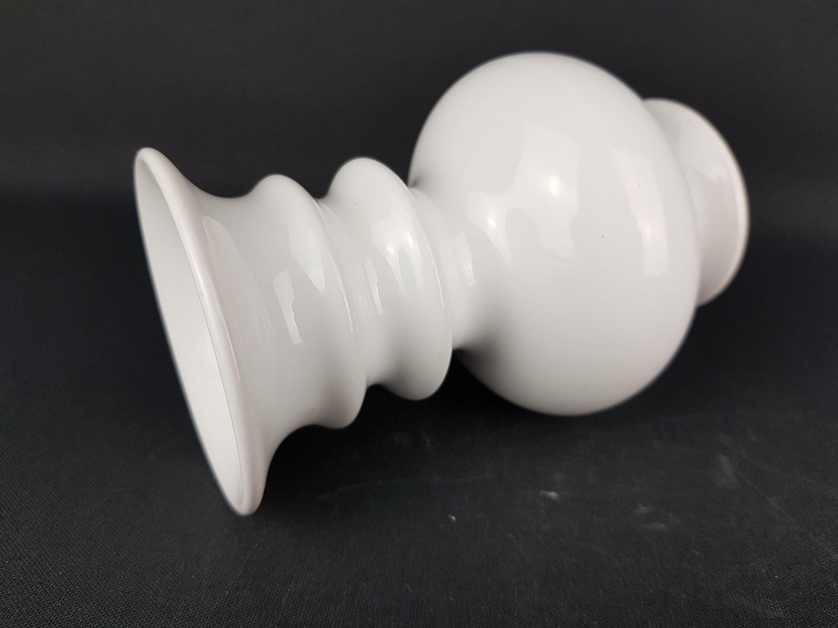 Vintage DELFTS WIT White Ceramic Vase Dutch Pottery 1970s