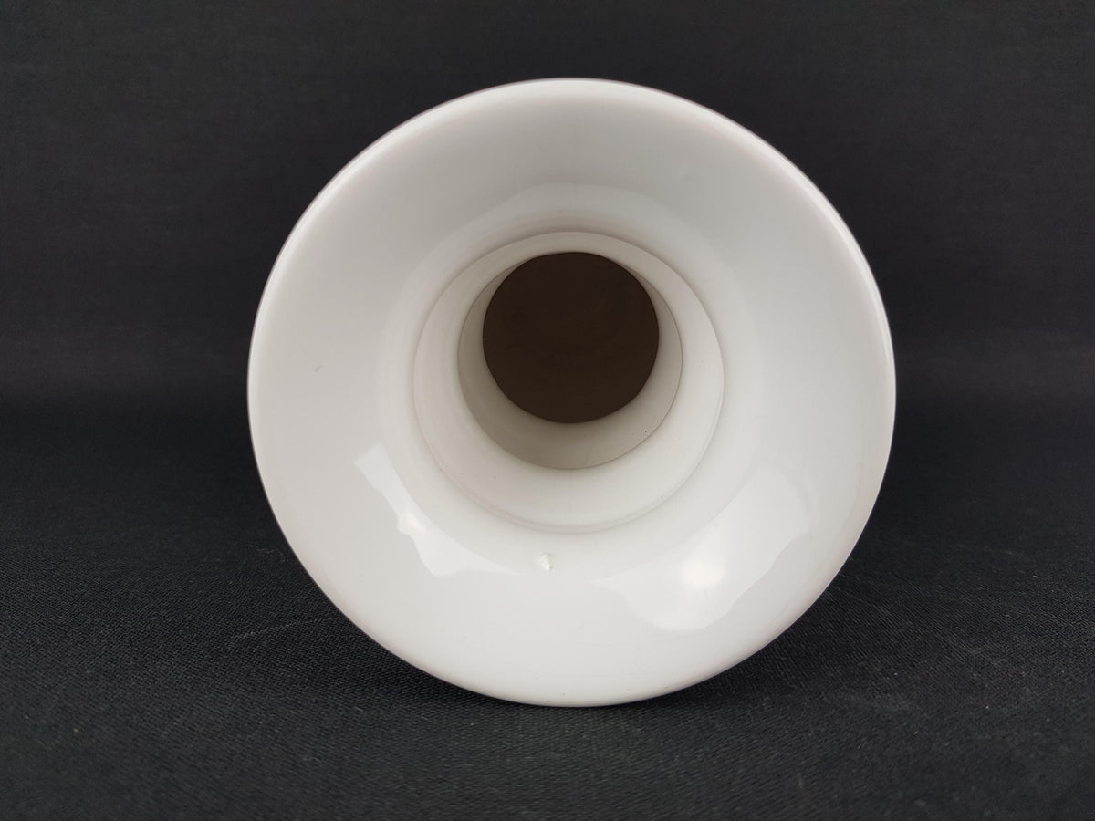 Vintage DELFTS WIT White Ceramic Vase Dutch Pottery 1970s