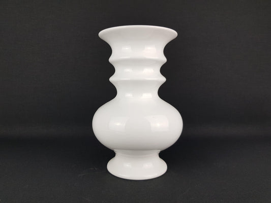 Vintage DELFTS WIT Ceramic Vase 607 Dutch Pottery 1970s