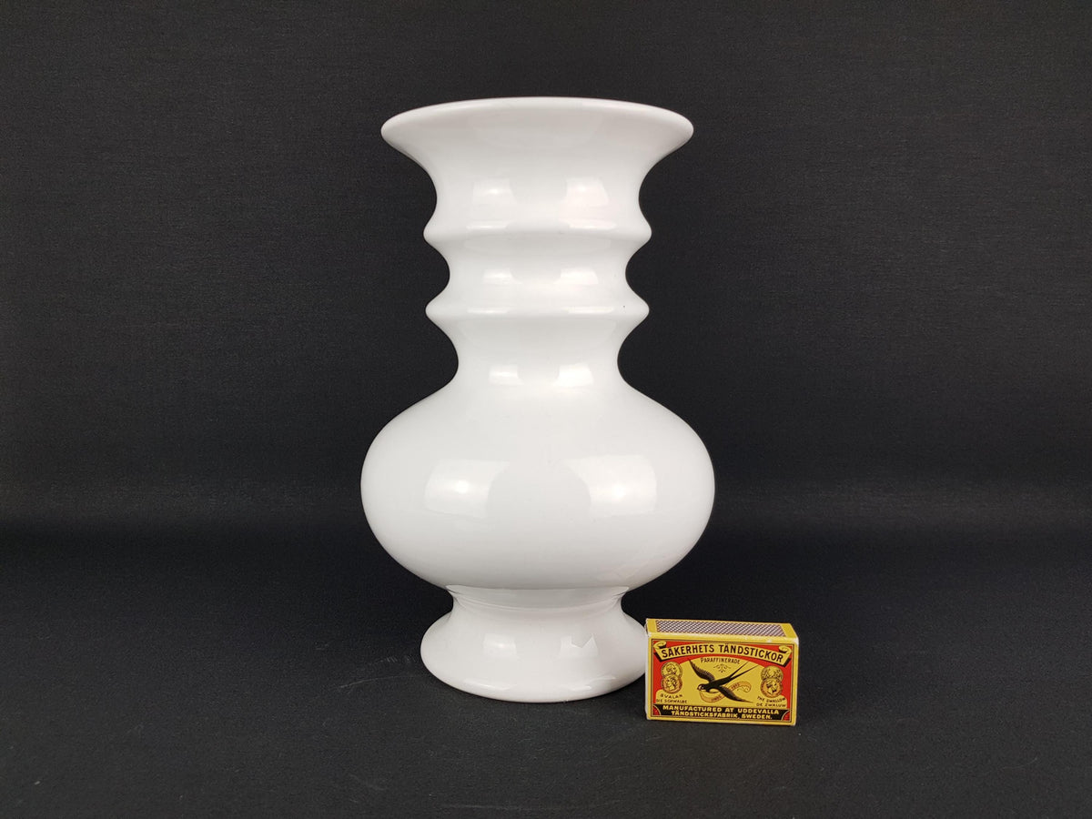 Vintage DELFTS WIT Ceramic Vase 607 Dutch Pottery 1970s