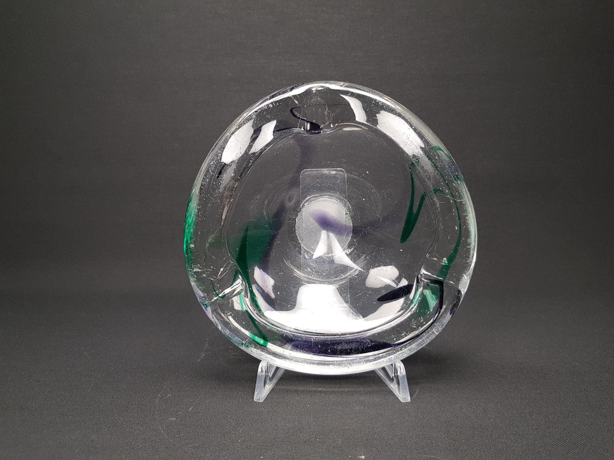Vintage KRISTALUNIE MAASTRICHT Ashtray by Max Verboeket Dutch Glass Art 1960-70