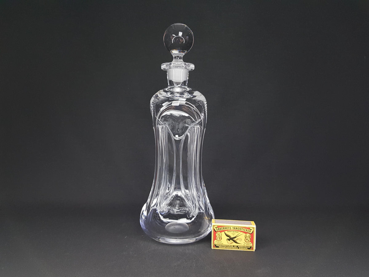 Vintage HOLMEGAARD Kluk Kluk Clear Glass Decanter by Jacob Bang from Denmark 1970s