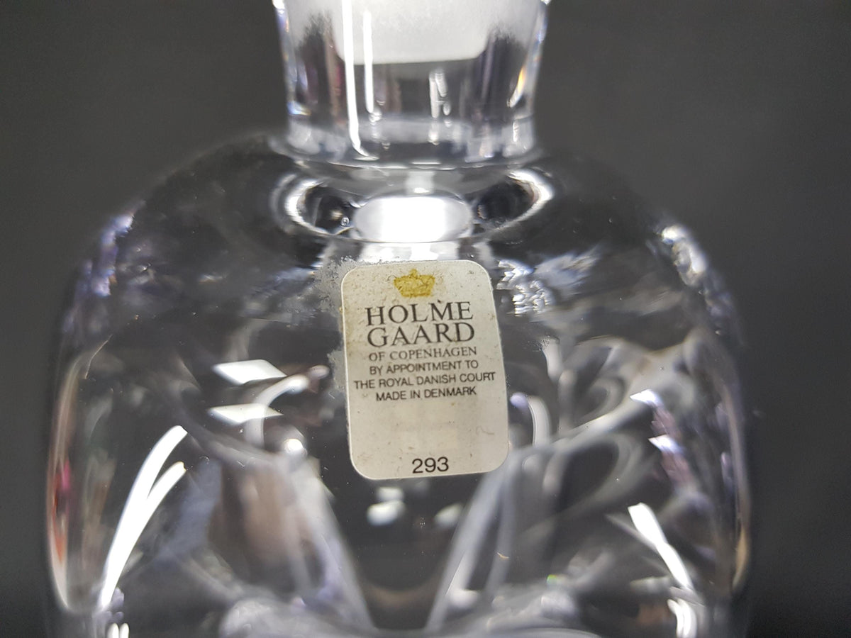 Vintage HOLMEGAARD Kluk Kluk Clear Glass Decanter by Jacob Bang from Denmark 1970s
