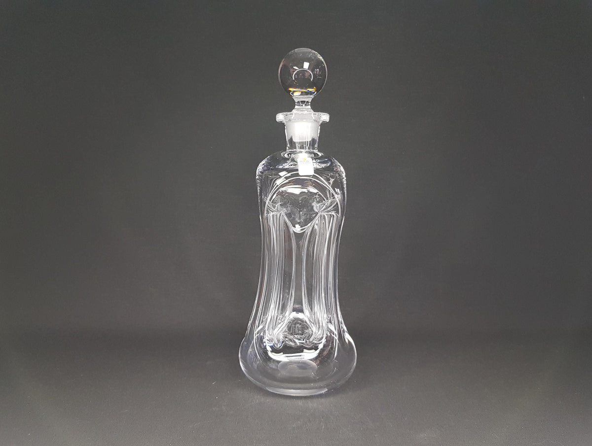 Vintage HOLMEGAARD Kluk Kluk Clear Glass Decanter by Jacob Bang from Denmark 1970s