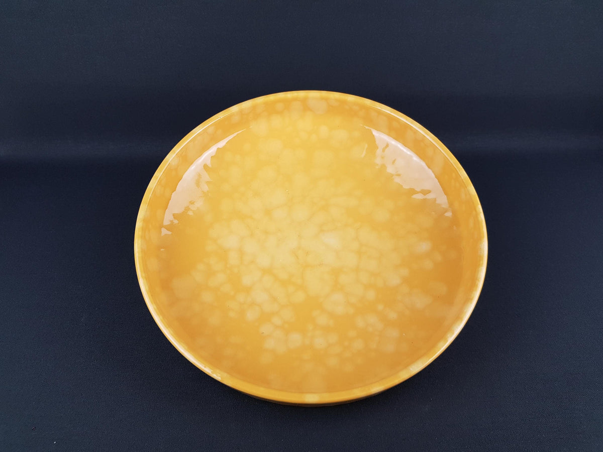Vintage SCHEURICH KERAMIK Yellow Bowl 340 26 West German Pottery 1970s