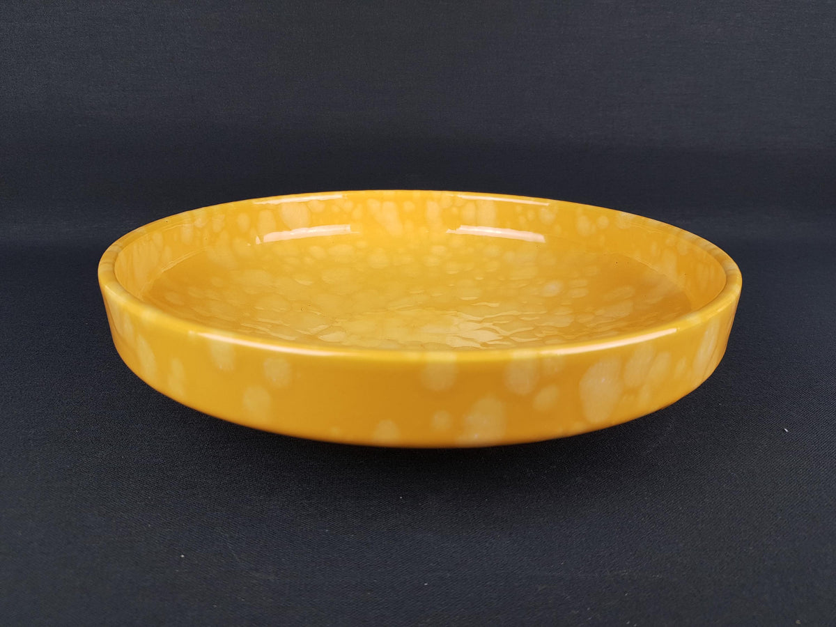 Vintage SCHEURICH KERAMIK Yellow Bowl 340 26 West German Pottery 1970s