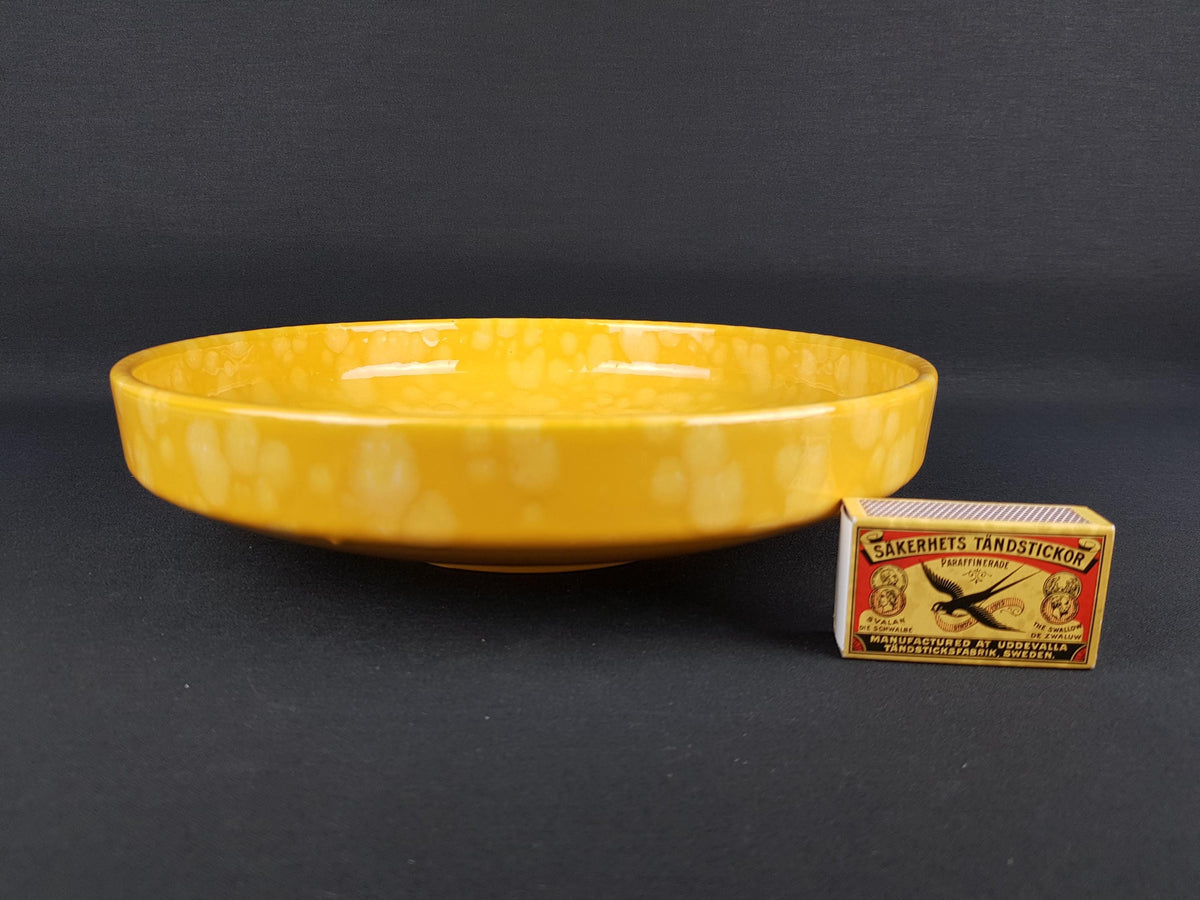 Vintage SCHEURICH KERAMIK Yellow Bowl 340 26 West German Pottery 1970s
