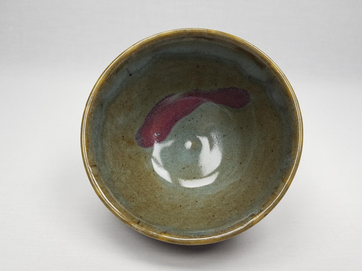 Vintage HORST KERSTAN Green Bowl German Studio Pottery 1970s
