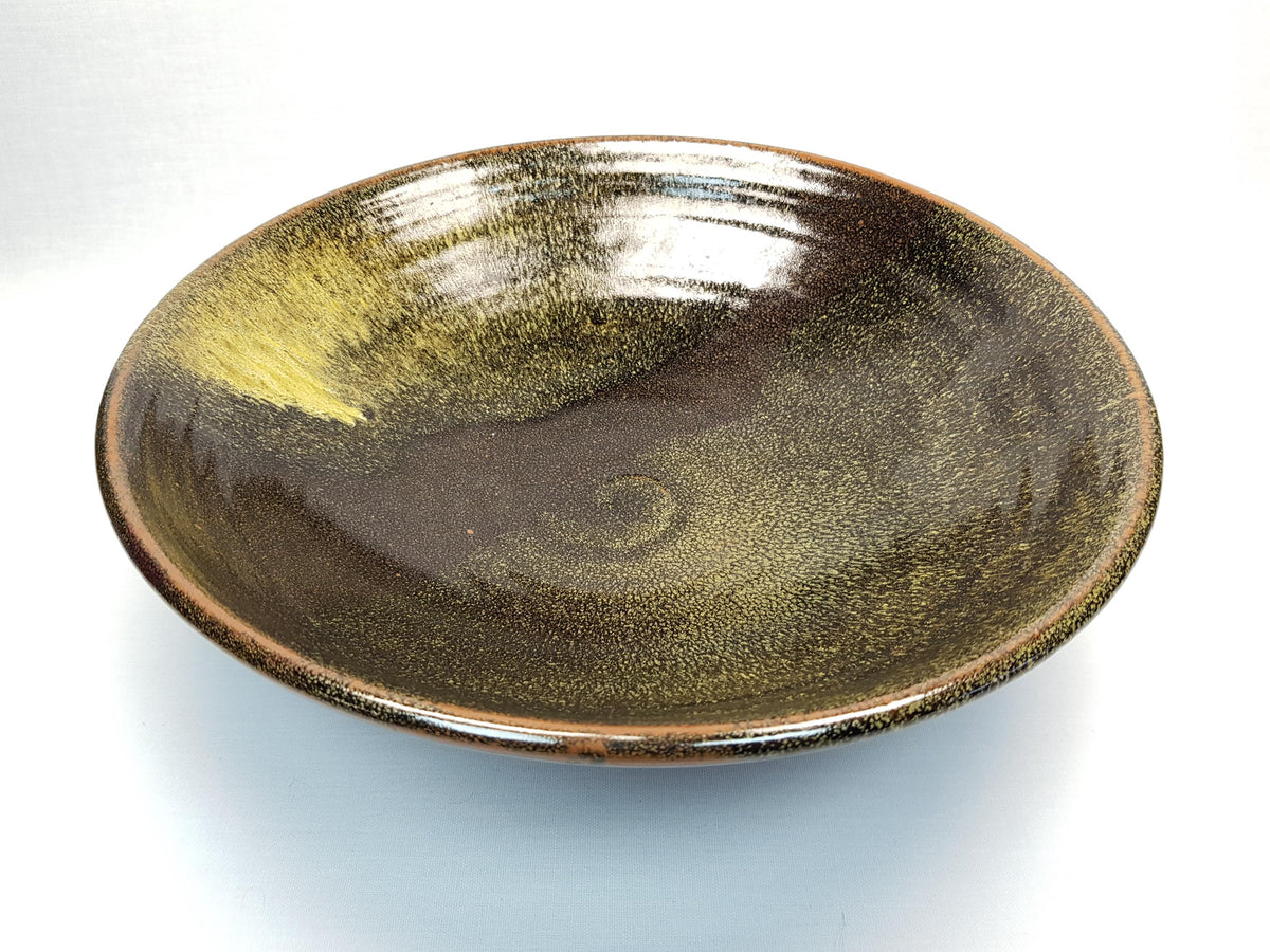 Large Vintage West German Studio Pottery Bowl Kunstkammer Köster Exhibition Piece Brown Ceramic 1960s 1970s
