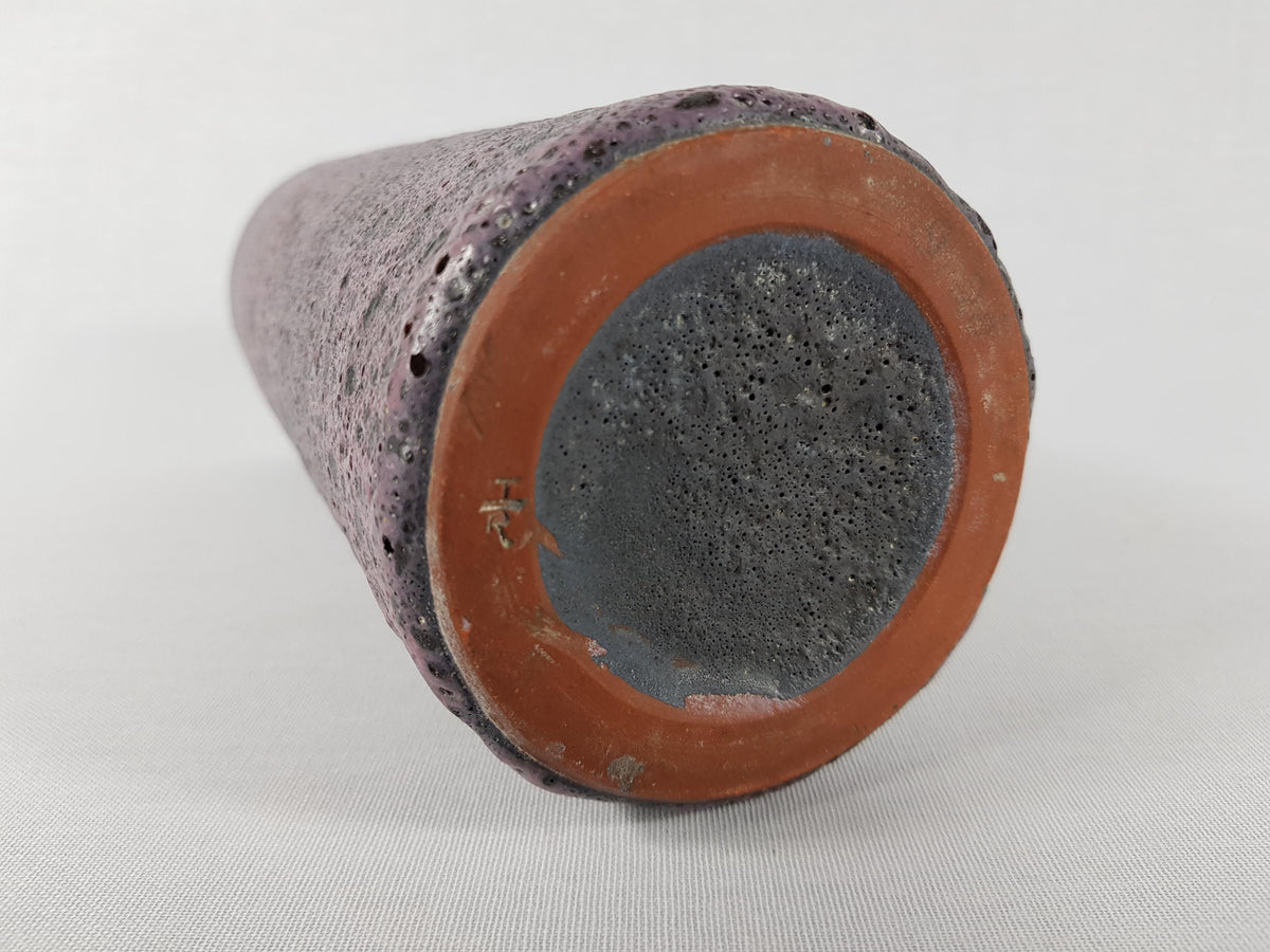 Vintage GRAMANN RÖMHILD Topferei Studio Art Pottery Purple Vase East German Pottery 1960s
