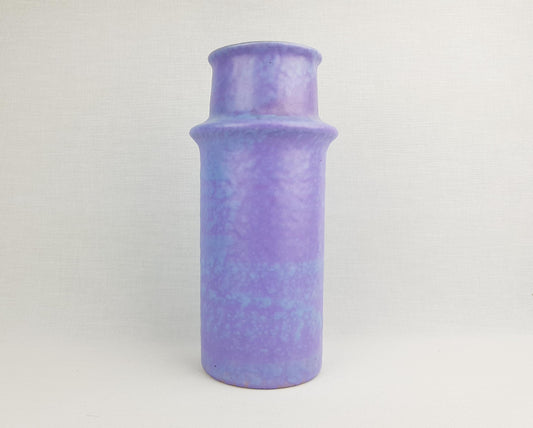 Vintage VEB HALDENSLEBEN Purple Vase with form number 3092/B East German Pottery 1970s