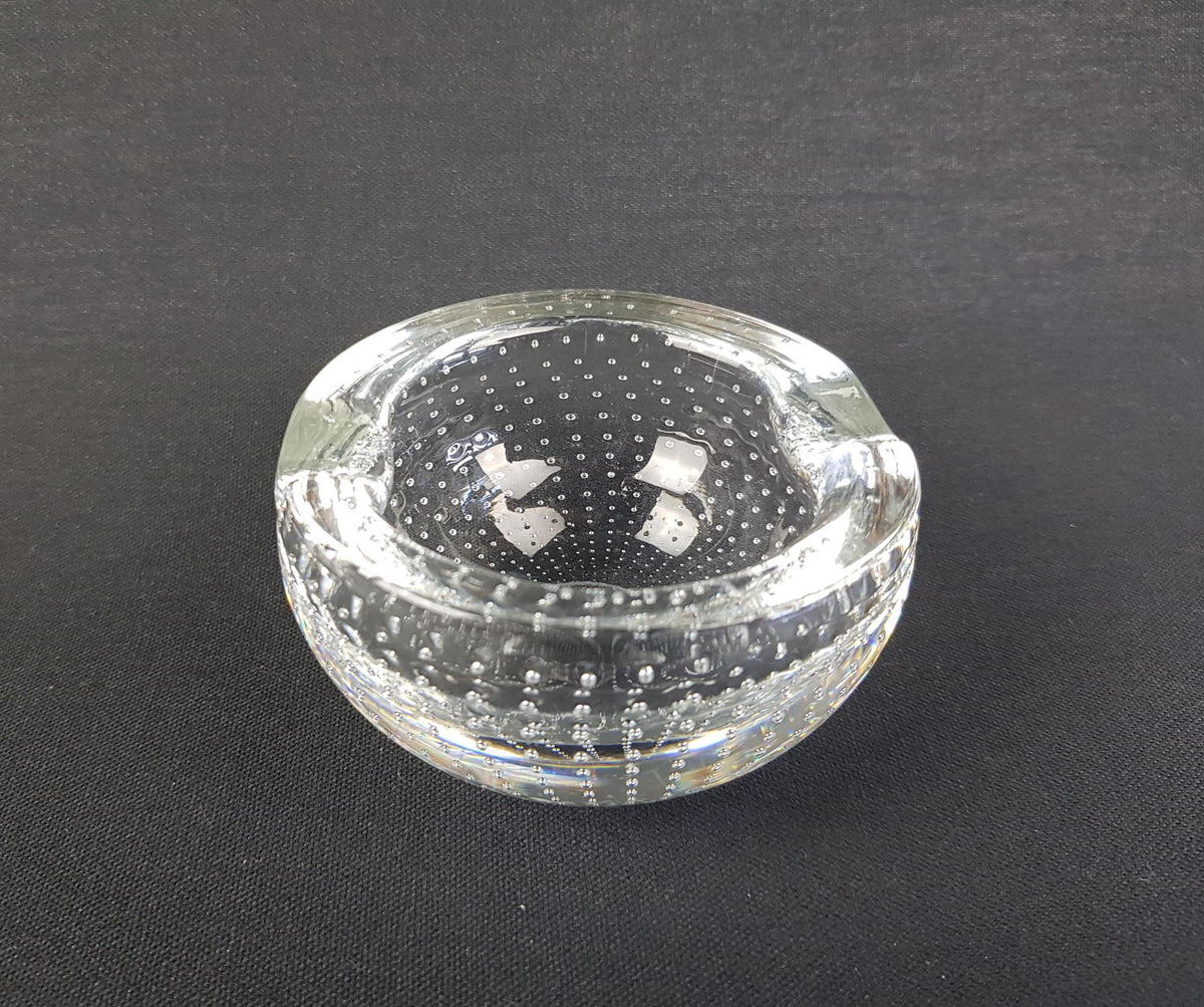 Vintage ROYAL LEERDAM Crystal Glass Ashtray Kristalunie Holland by Andries Dirk Copier