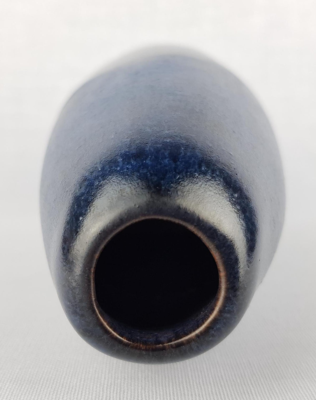 Vintage VAN DAALEN KERAMIK Blue and Black Vase West German Pottery 1960s/1970s