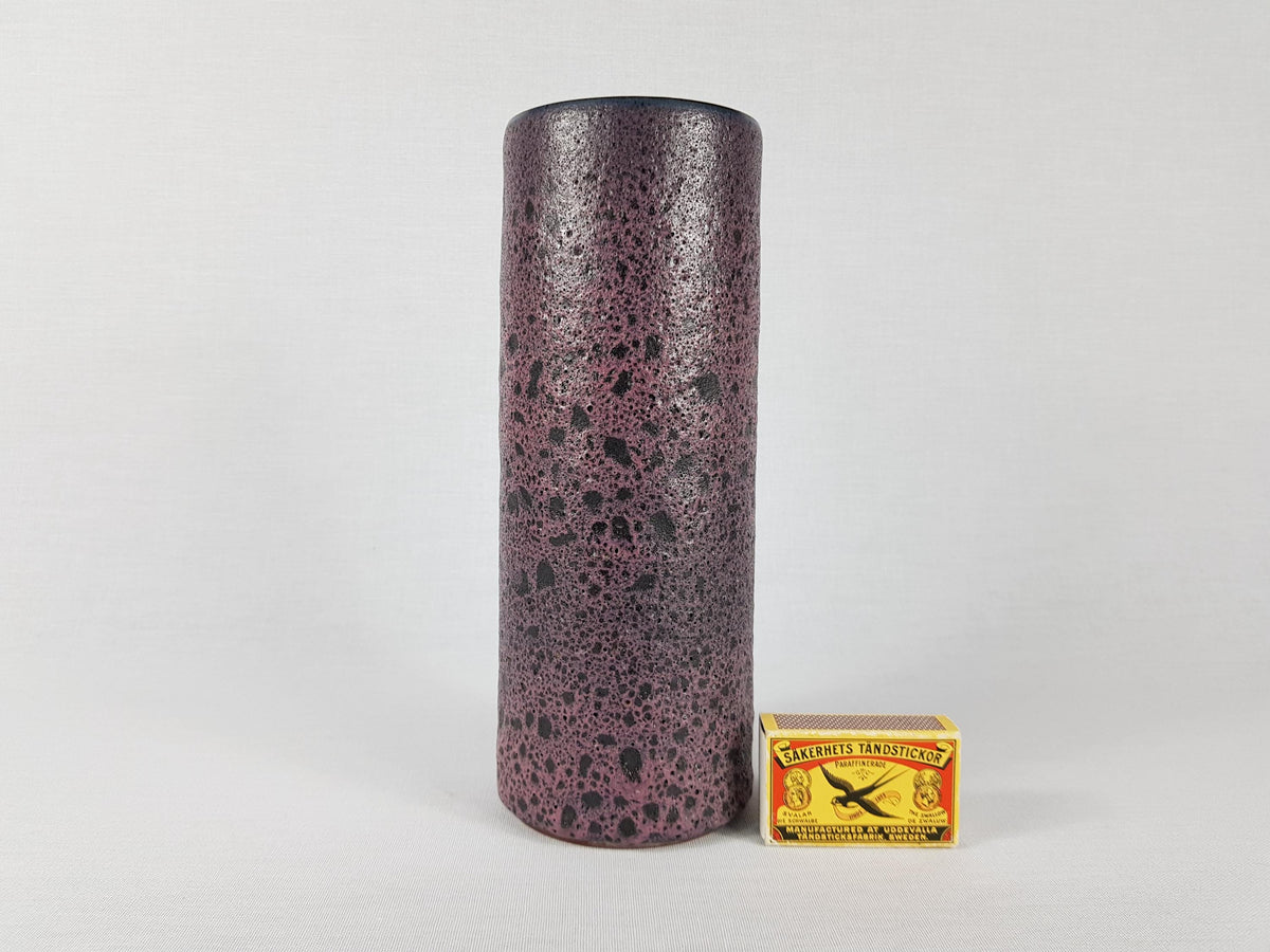 Vintage GRAMANN RÖMHILD Topferei Studio Art Pottery Purple Vase East German Pottery 1960s