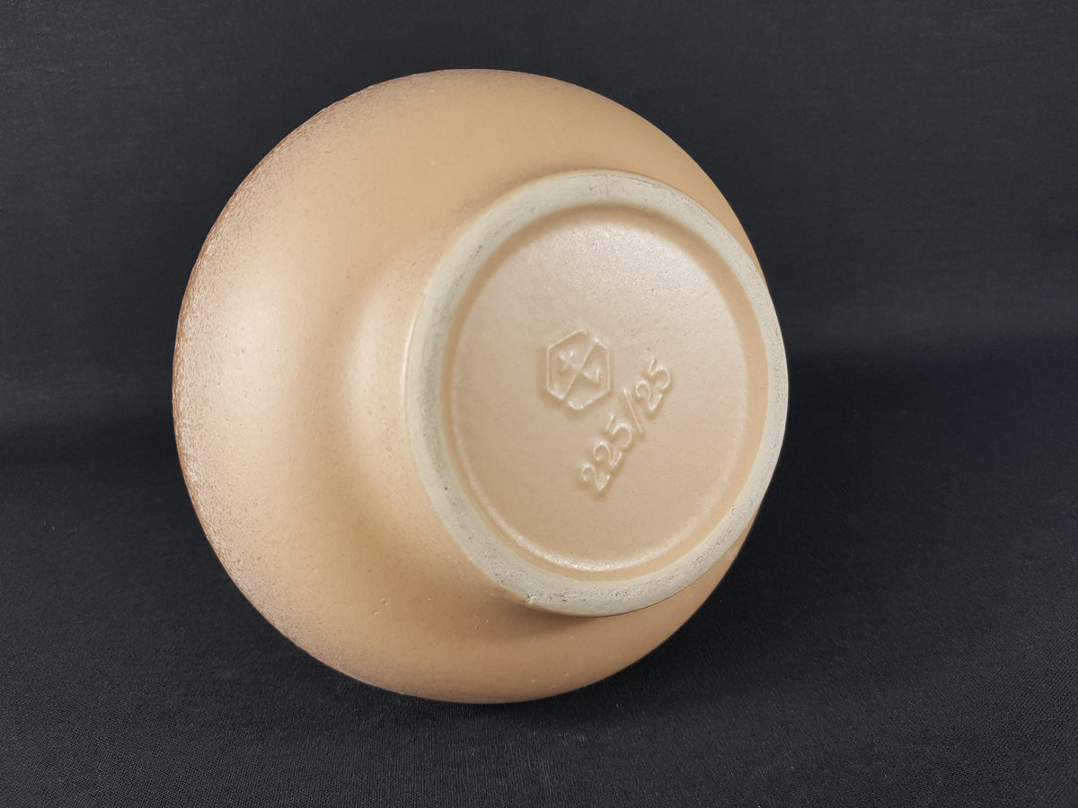 Vintage STEULER KERAMIK Beige Vase "Cascad" Decor byCari Zalloni 225-25 West German Pottery 1969