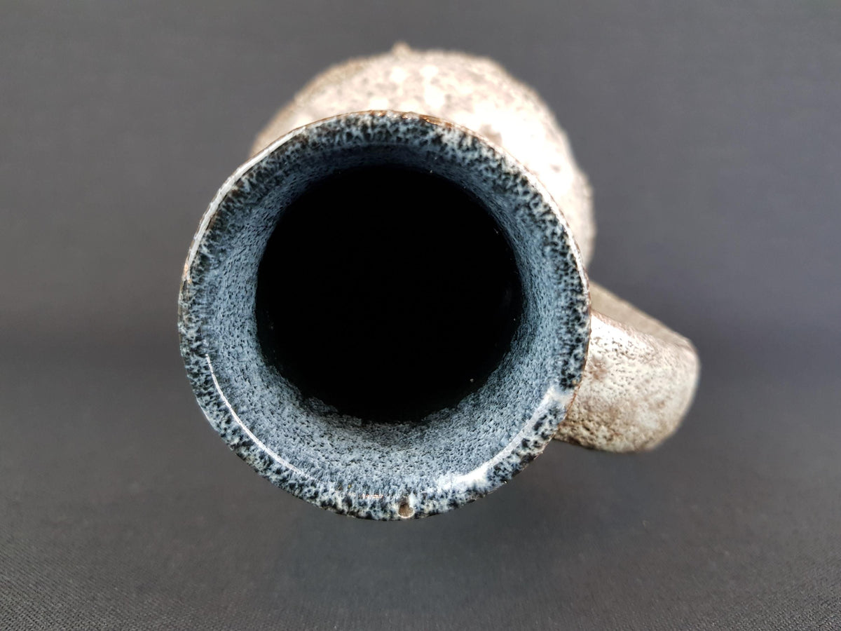 Vintage VEB STREHLA Grey Fat Lava Vase 982 East German Pottery 1960s