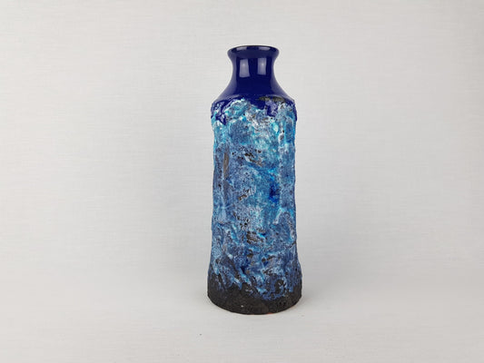 Vintage MAREI KERAMIK Fat Lava Vase with Capri decor 4107 West German Pottery 1970s