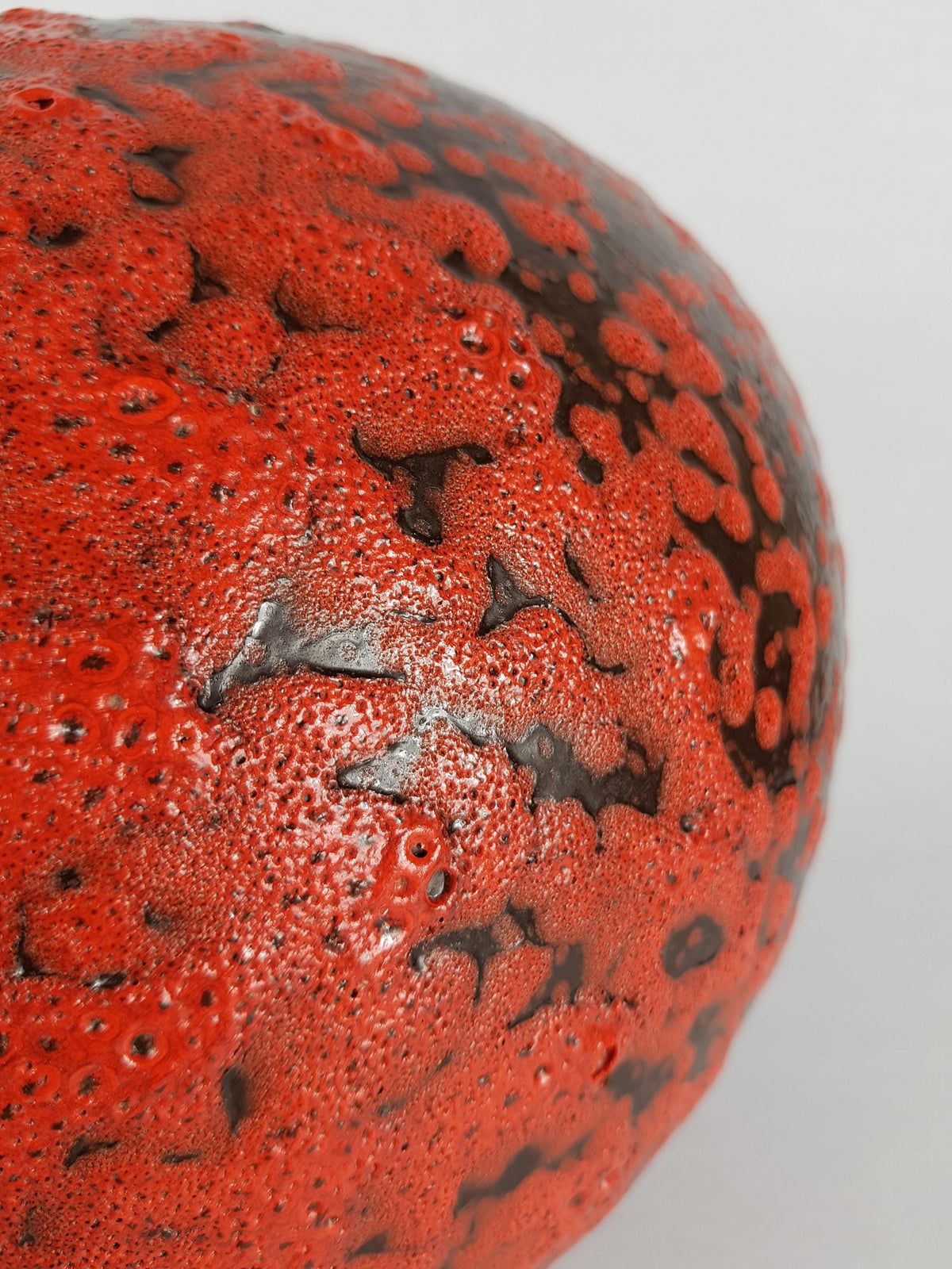 Vintage SCHEURICH KERAMIK XL Red and Black Vase Wien Serie 269 40 West German Pottery 1970s