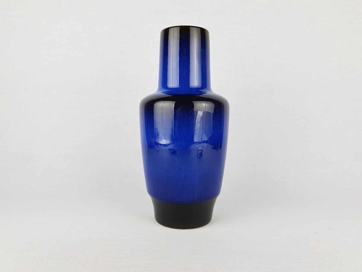 Vintage STEULER KERAMIK Blue Vase 157-25 West German Pottery 1960s