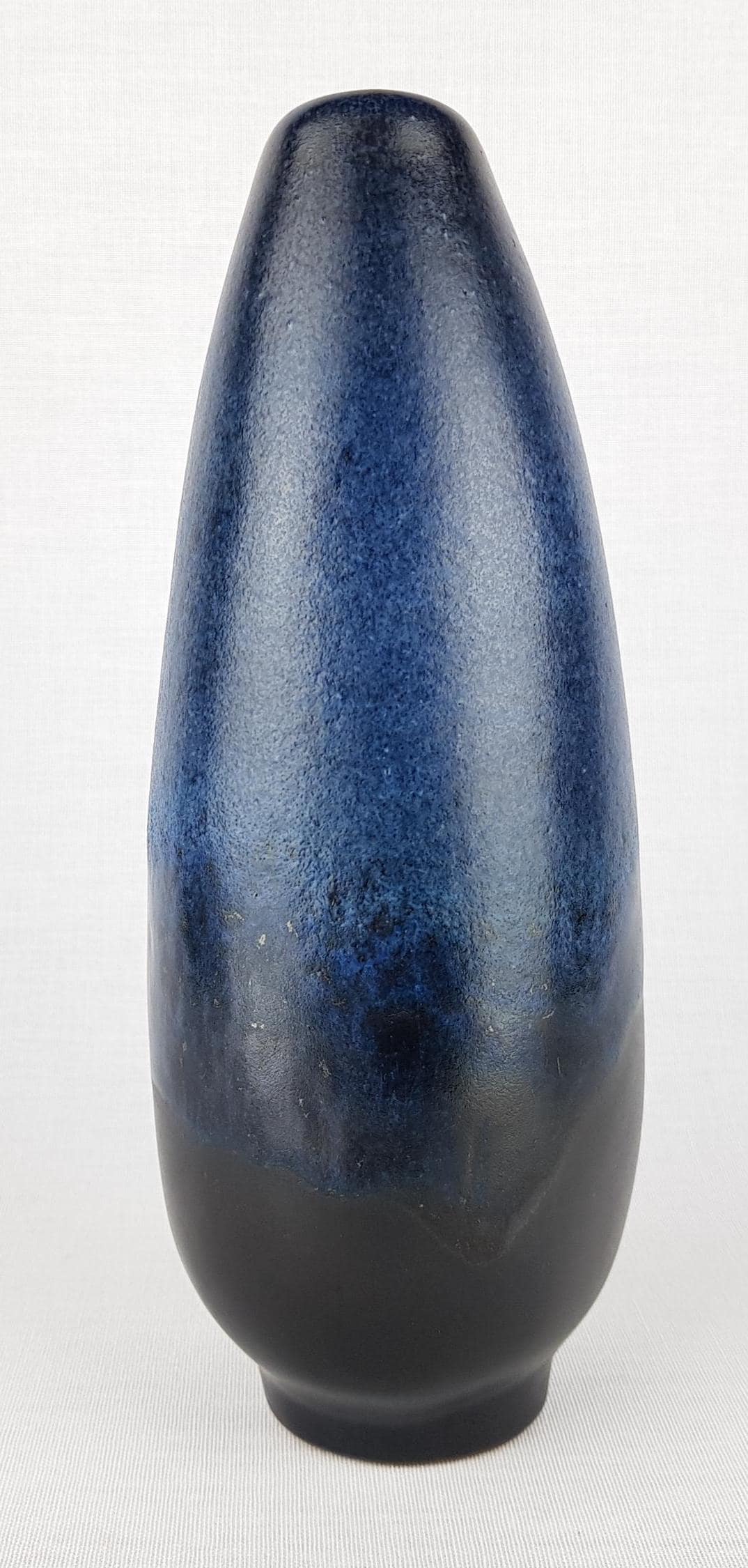 Vintage VAN DAALEN KERAMIK Blue and Black Vase West German Pottery 1960s/1970s