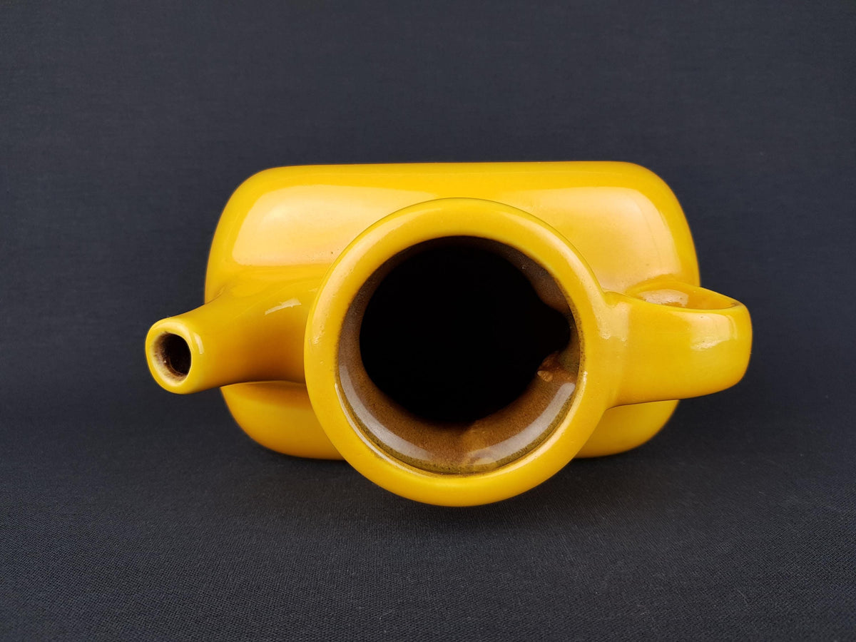 Vintage STEULER KERAMIK Yellow Watering Can/ Vase 445-15 | West German Pottery 1974s by Cari Zalloni