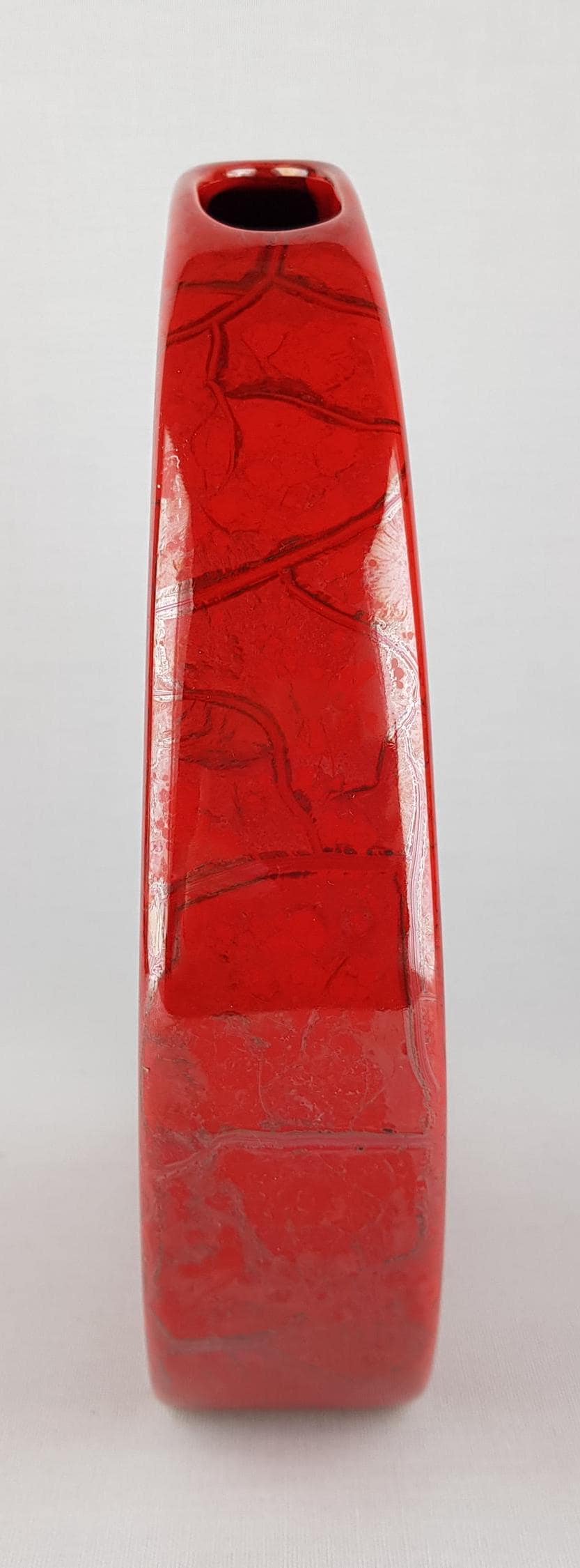 Vintage Red Handmade DesignVase released by FORMANO Ceramic West Germany 1980s