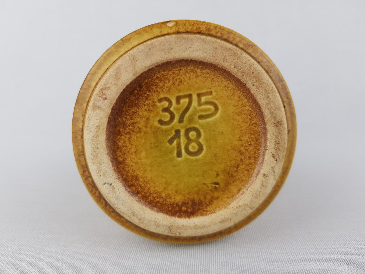 Vintage DÜMLER & BREIDEN Handled Ocher Yellow Vase 375 18 West German Pottery 1970s