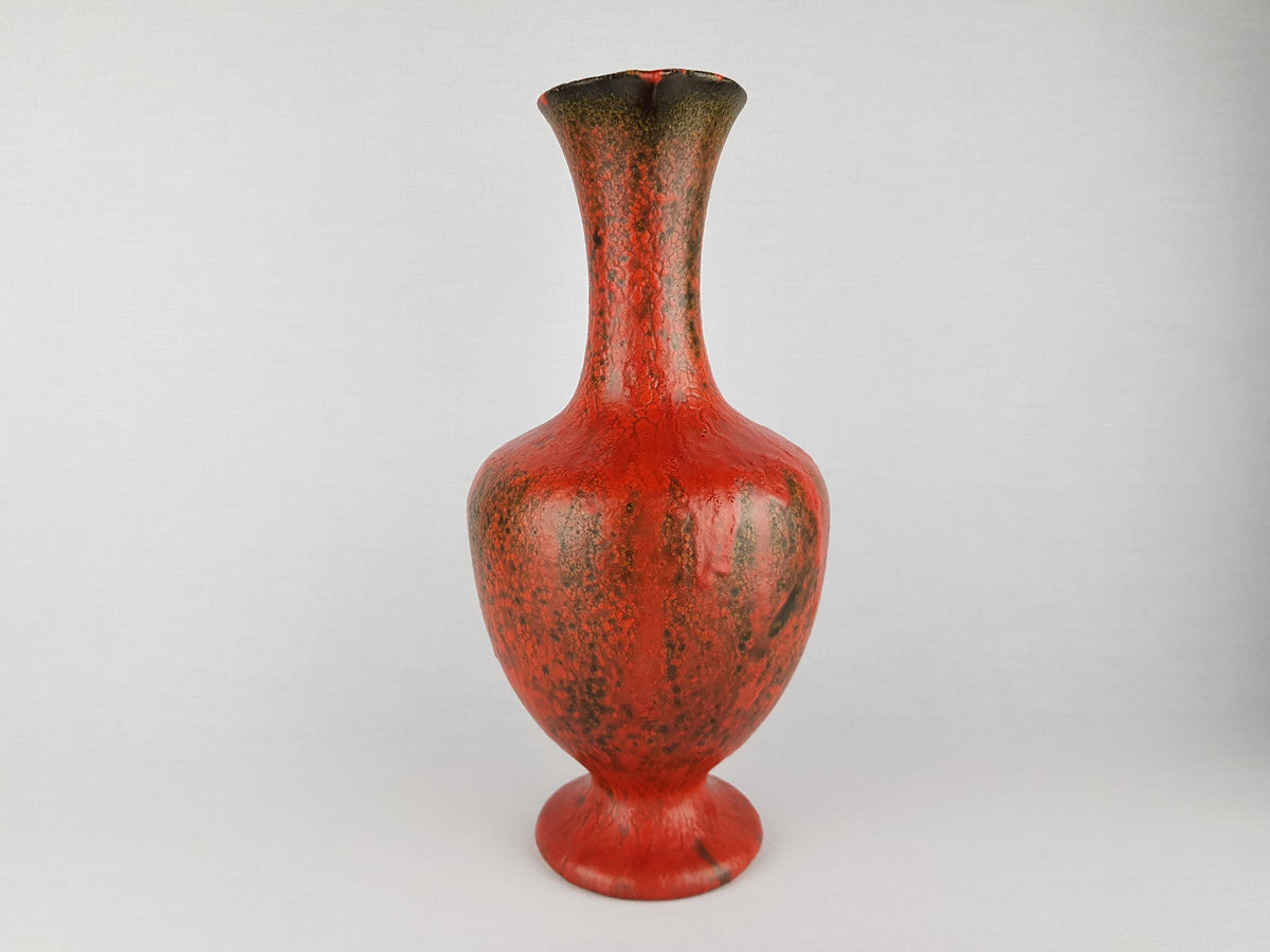 Vintage RUSCHA KERAMIK Handled Jug Vase with VULKANO decor by Kurt Tschorner 311-5 West German Pottery 1960s