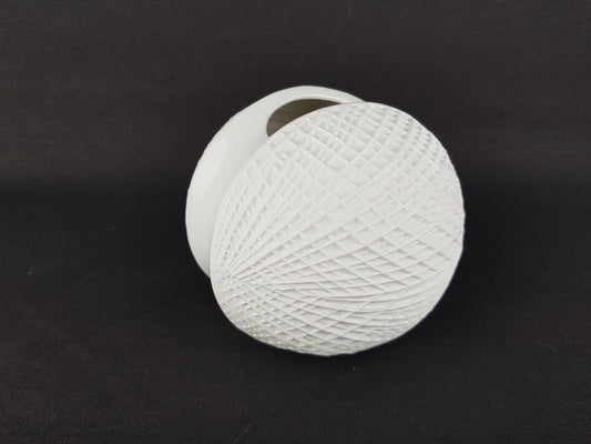 Vintage KRAUTHEIM Selb Bavaria, Germany Porcelain SATURN Op Art Vase 1960's