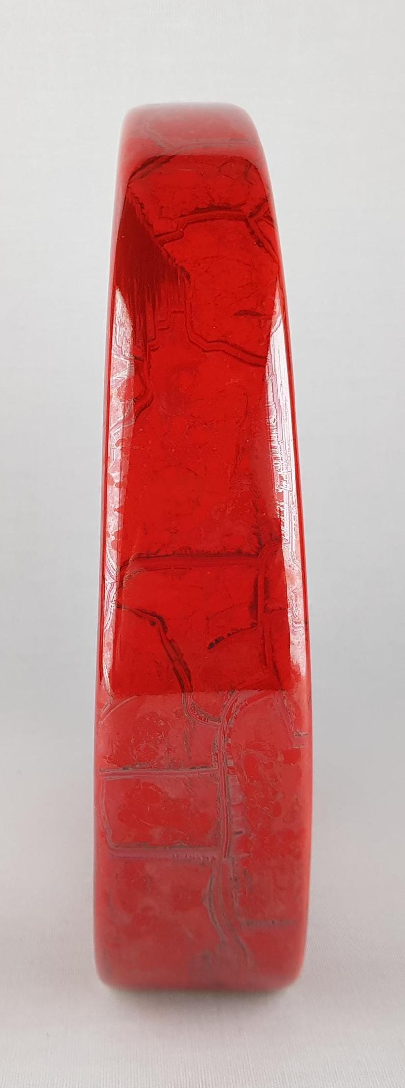 Vintage Red Handmade DesignVase released by FORMANO Ceramic West Germany 1980s