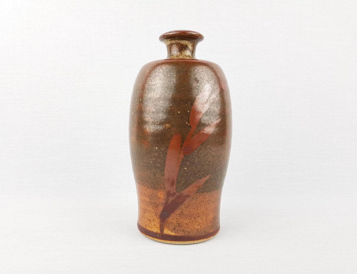 Vintage Brown Ceramic Vase by HORST KERSTAN German Studio Art Pottery 1970s