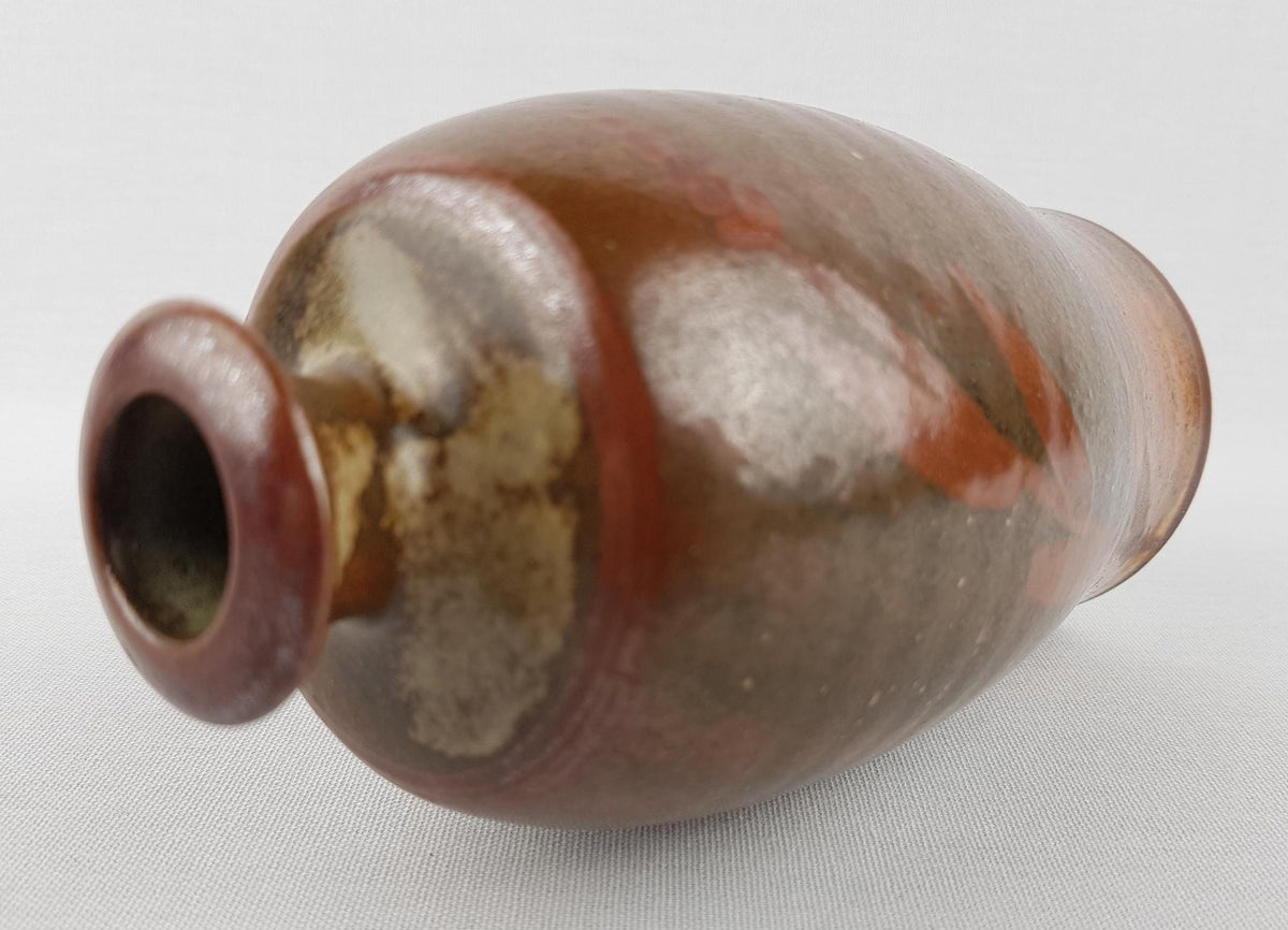Vintage Brown Ceramic Vase by HORST KERSTAN German Studio Art Pottery 1970s