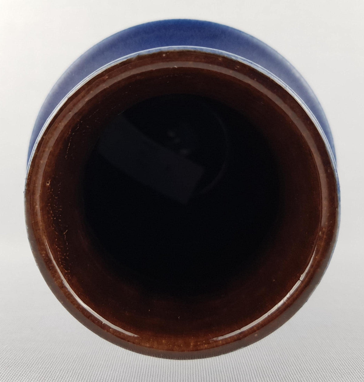 Vintage SCHEURICH KERAMIK Blue PAGODE Vase 267/20 West German Pottery Fat Lava Era 1970s