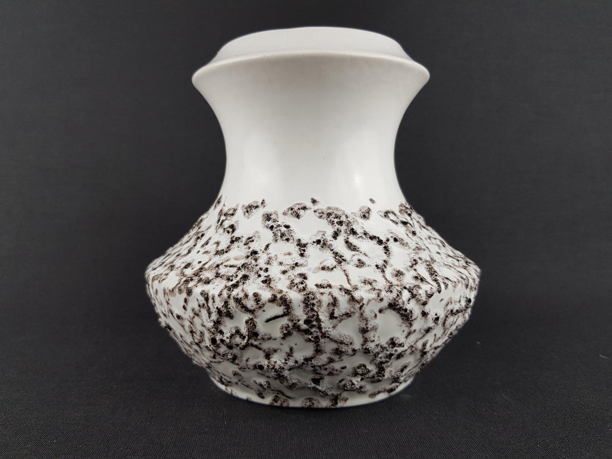 Vintage STEULER KERAMIK White Fat Lava Vase 316-15 West German Pottery 1960s