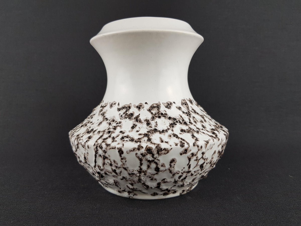 Vintage STEULER KERAMIK White Fat Lava Vase 316-15 West German Pottery 1960s