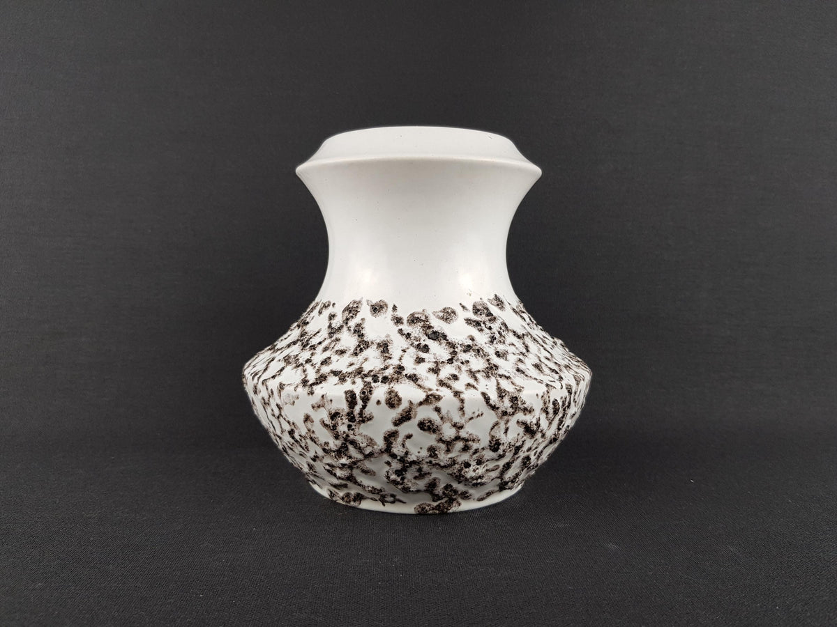 Vintage STEULER KERAMIK White Fat Lava Vase 316-15 West German Pottery 1960s
