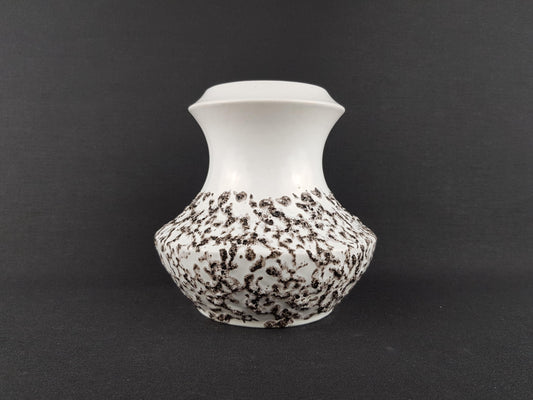 Vintage STEULER KERAMIK White Fat Lava Vase 316-15 West German Pottery 1960s