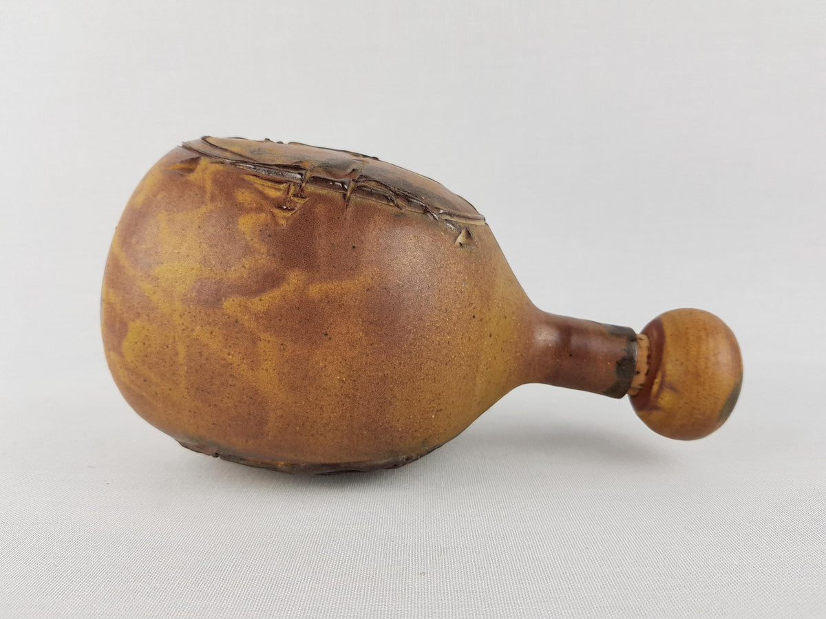 Vintage LUISE DUNCKER STUDI0 KERAMIK Brown Karaf West German Studio Art Pottery
