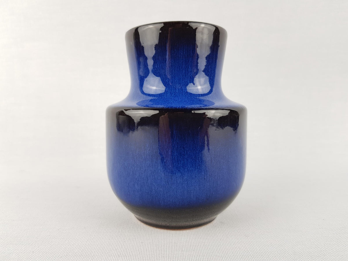 Vintage STEULER KERAMIK Blue Vase 140-10 West German Pottery 1960s