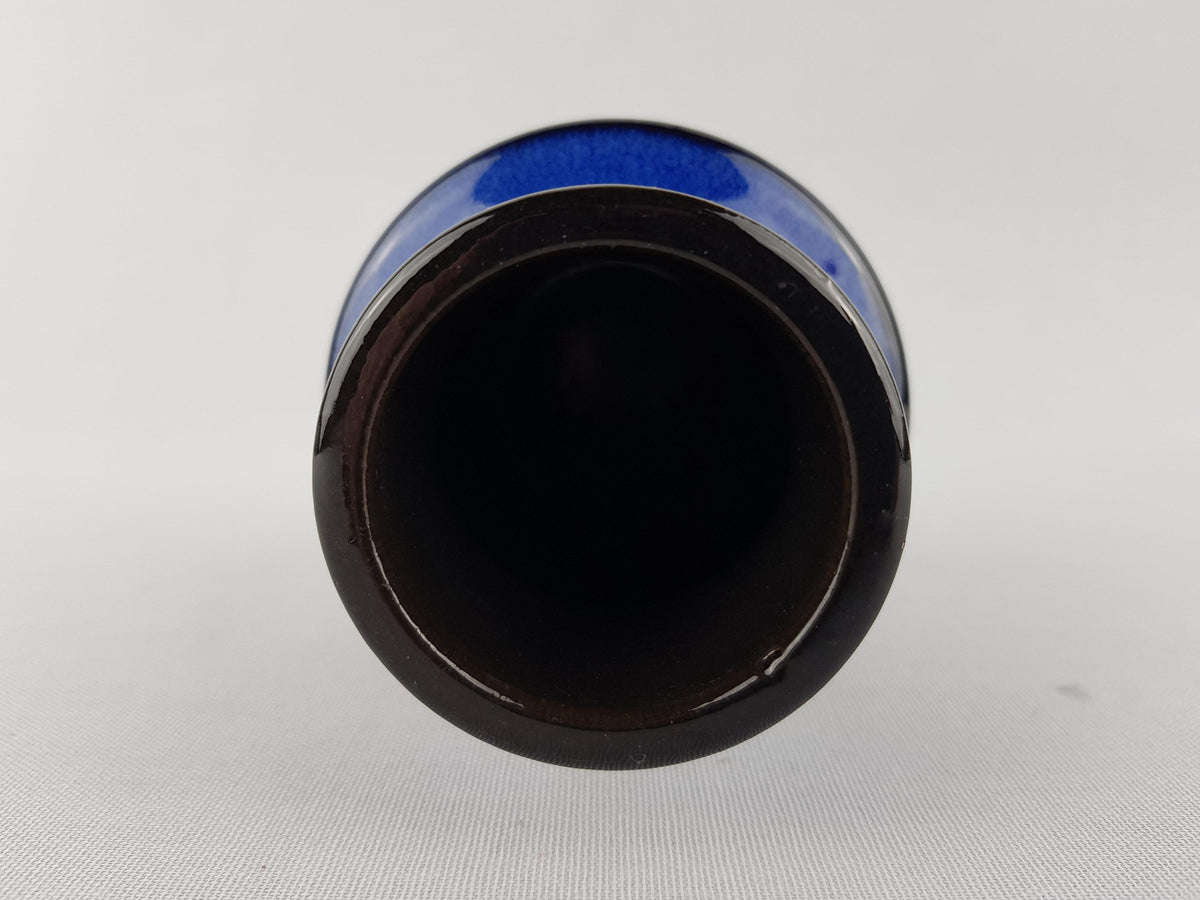 Vintage STEULER KERAMIK Blue Vase 140-10 West German Pottery 1960s