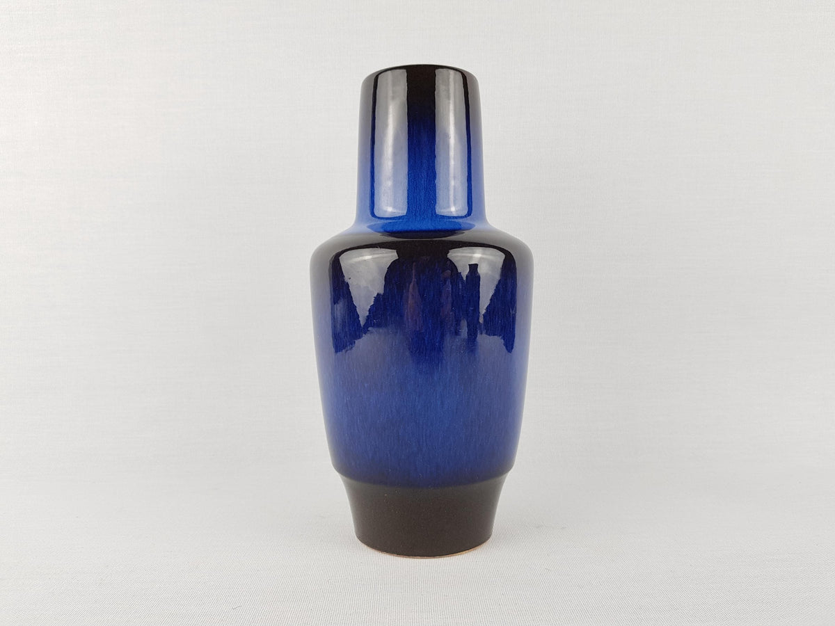 Vintage STEULER KERAMIK Blue Vase 157-20 West German Pottery 1960s