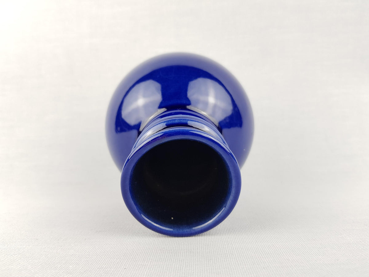 Vintage Cobalt Blue STEULER Keramik Vase- 306-10 - West German Pottery 1960s