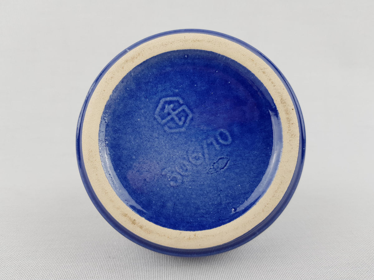 Vintage Cobalt Blue STEULER Keramik Vase- 306-10 - West German Pottery 1960s