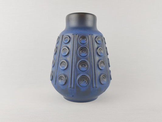 Vintage STEULER KERAMIK Blue Vase 4333/0 West German Pottery 1950s
