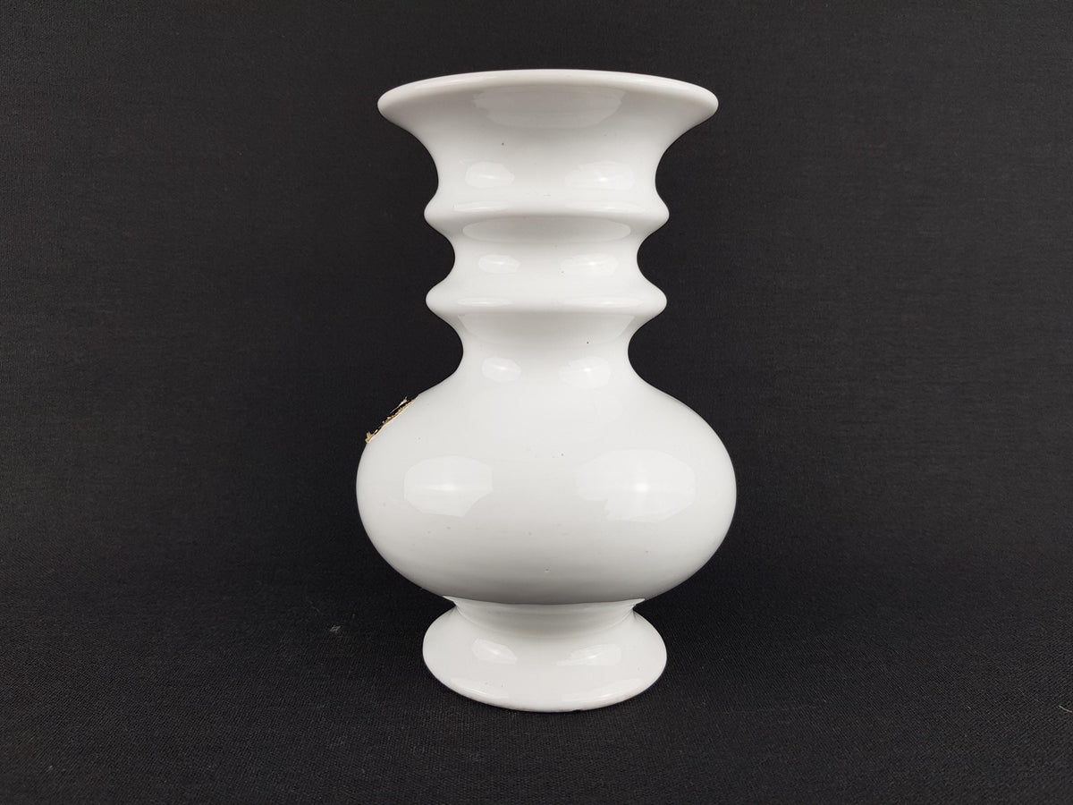 Vintage DELFTS WHITE Vase Dutch Pottery Timeless Design 1970s