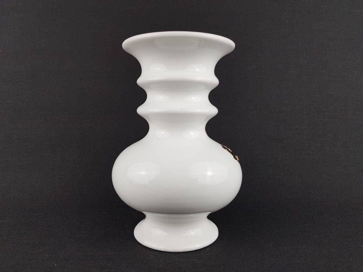 Vintage DELFTS WHITE Vase Dutch Pottery Timeless Design 1970s