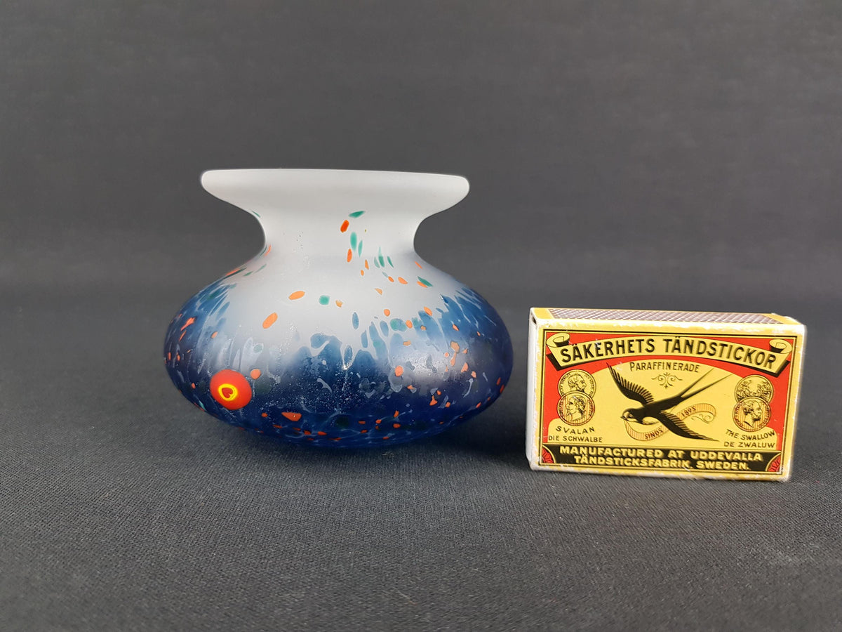 Vintage Art Glass Vase – Millefiori/Murrine Style, Possibly Murano or Japanese