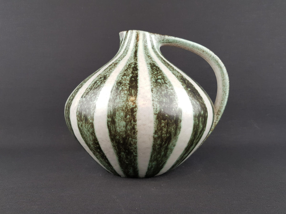 Vintage RUSCHA KERAMIK Vase with Zebra decor 315 West German Pottery 1950s
